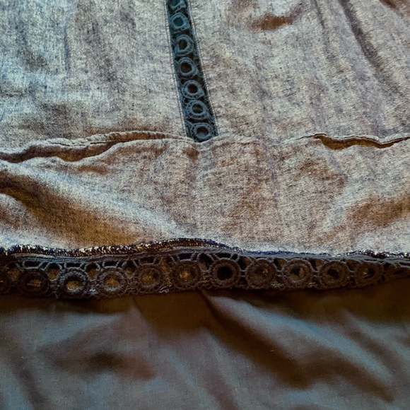 Blue Linen Skirt (L) - Picture 2 of 6